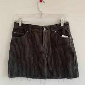 Carbon BDG Olive Corduroy Skirt
